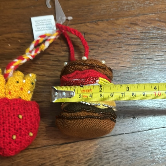 Cheeseburger and fries Christmas ornament - Picture 2 of 10